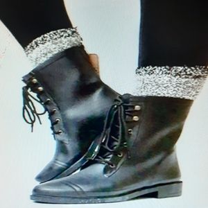 Chooka Darren Riding Lace-Up Rain Boots Si…